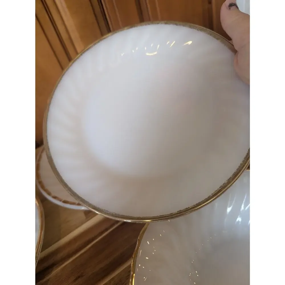 Vintage Lenox Ivory Fine China Gold Trim Set 12 Piece Service for 4 Dinnerware